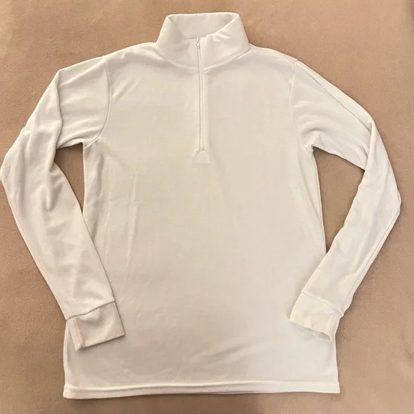 Polar Max Tops Polar Max White Zip Up Turtleneck Poshmark